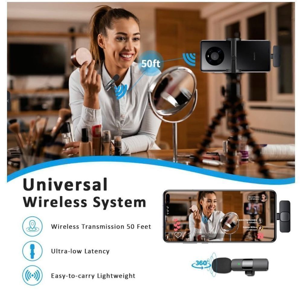 Professional Wireless Lavalier Lapel Microphone for Android Computer - Picture 5 of 7